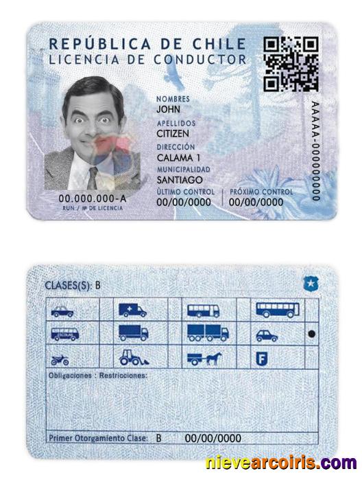 Chile driving license